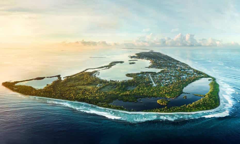 Addu City Attoll, under threat from rising sea levels.