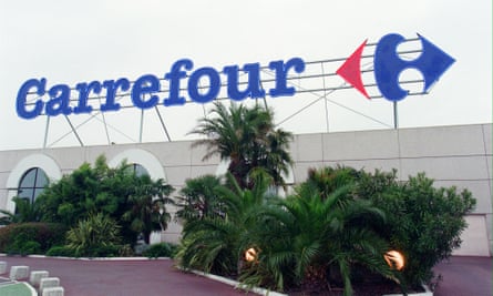 Carrefour supermarket in Toulouse, southwestern France