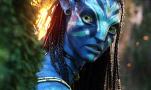Na’vi forget: Zoe Saldana in Avatar.