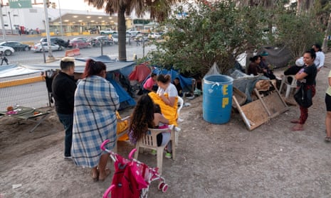 A refugee camp in Matamoros, Tamaulipas, Mexico.