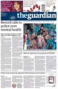 Guardian front page, 29 August 2017
