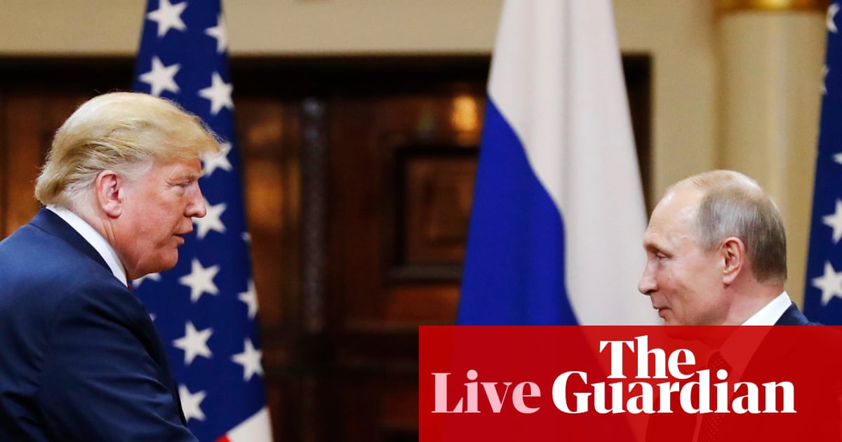 Trump says he will meet Vladimir Putin in Alaska next Friday – US politics live