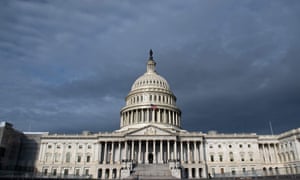 FILES-US-POLITICS-CONGRESS-TRUMP<br>(FILES) In this file photo taken on October 7, 2019 the US Capitol is seen in Washington, DC. - Donald Trump on October 9, 2019 called for outing the whistleblower behind the impeachment inquiry threatening his presidency and sought to transform the entire scandal into a boost for his 2020 reelection campaign.Trump began his attempt to crush impeachment on Tuesday with a breathtaking show of defiance to Congress.In an eight-page letter signed by the White House counsel, the administration bluntly announced it would not cooperate with the Democratic-led House of Representatives, calling its impeachment push illegitimate.Democrats responded by accusing Trump of stonewalling and obstruction.”No one is above the law, not even President Trump,” the Democratic majority leader in the House, Steny Hoyer, said Wednesday. (Photo by SAUL LOEB / AFP) (Photo by SAUL LOEB/AFP via Getty Images)
