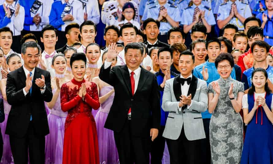 Xi Jinping at 20th anniversary celebrations of Hong Kong’s handover, June 2017