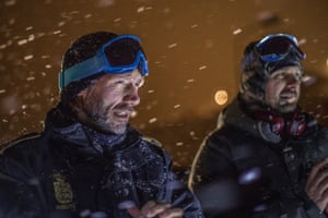 Kaare Winther Hansen and Torben Klose respond to a potential polar bear sighting in Ittoqqortoormiit