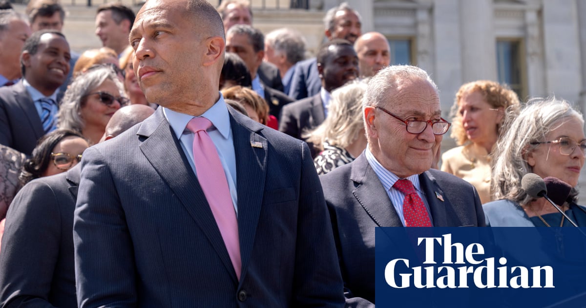 Democrats rally at US Capitol to decry ‘failure’ of Trump’s first 100 days
