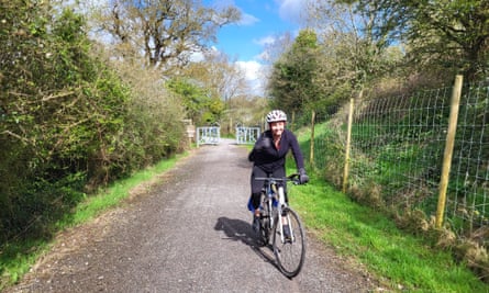 Laura Laker on the cycle path.
