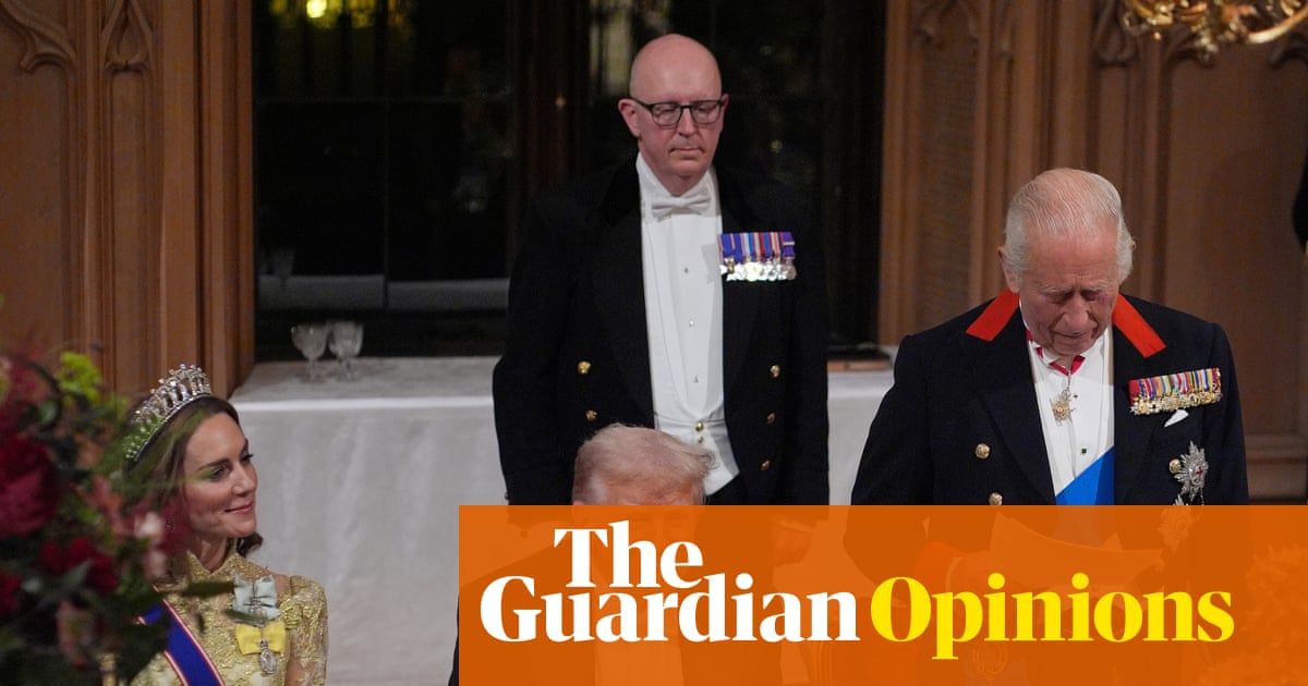 Hugh Grant pretends to stand up to a sleazy American president in fiction, because in 2025 that kind of spine is strictly CGI.