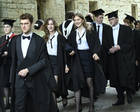 Princess Elisabeth takes part in the Oxford University graduation ceremony.