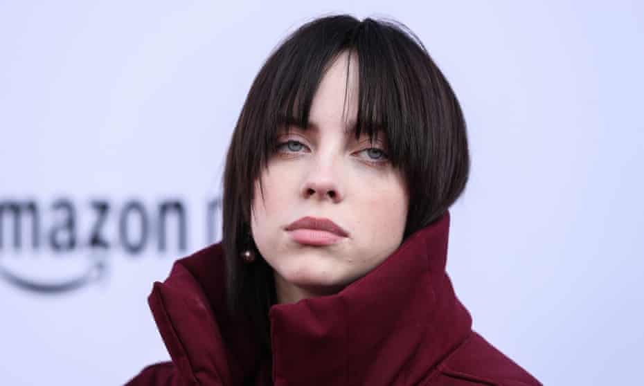 Still unwell … Billie Eilish. Still unwell … Billie Eilish.
