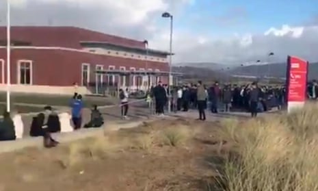 Swansea University Bay campus is evacuated after an earthquake shook parts of the UK.
