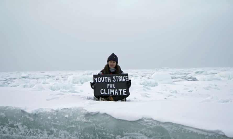 The environmental activist Mya-Rose Craig joins the protests from the Arctic Ocean