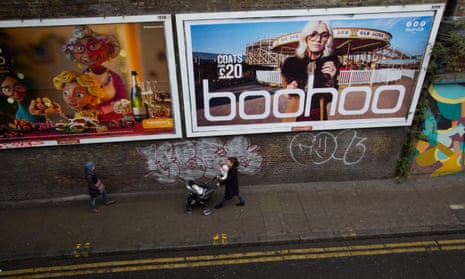 Boohoo fashion advert poster, by Primesight, in Brixton, London