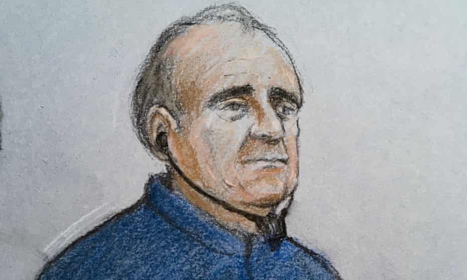 A court sketch of David Smith appearing at Westminster magistrates court in London on Thursday