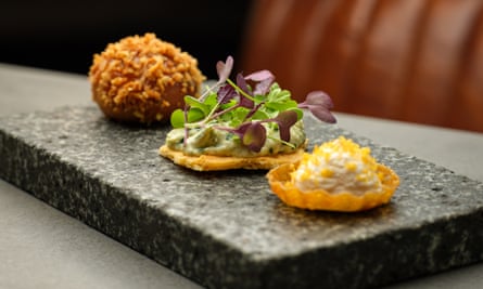 A board of canapés