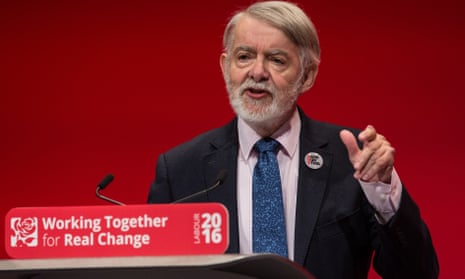 Paul Flynn addresses the Labour conference.
