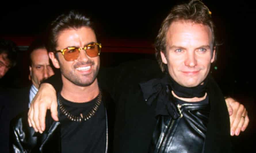 With Sting at Carnegie Hall, New York in 1993.