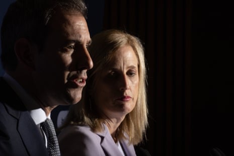 Katy Gallagher, pictured with the treasurer, Jim Chalmers, says ‘we want to see productivity get going’.