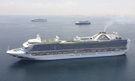 The Ruby Princess arriving in Manila Bay on 7 May