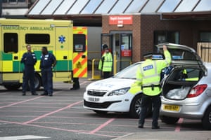 The scene at Manchester Royal infirmary as the death toll from the Manchester bomb attack rose to 22 with 59 injured