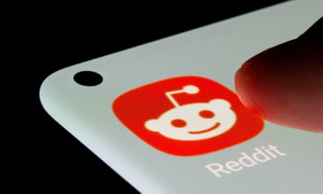 Reddit app is seen on a smartphone