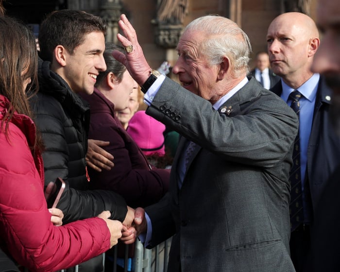 King Charles heckled over Prince Andrew during cathedral visit