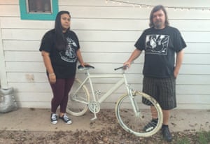 Melissa and Steve Sims of Houston Ghost Bike.