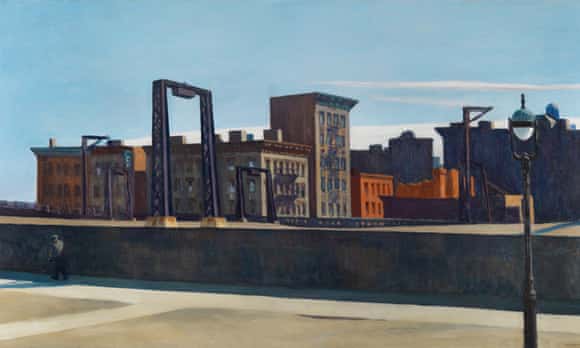 Desolate urban visions … Edward Hopper’s Manhattan Bridge Loop (1928).