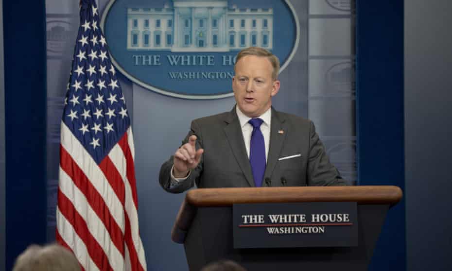 Sean Spicer gives his White House daily press briefing