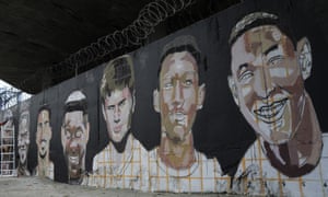 A mural in Rio for the 10 boys who lost their lives in the fire.