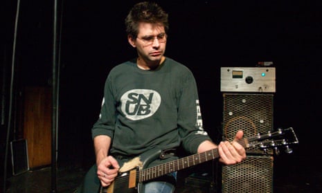 Steve Albini performing with Shellac at the Scala, London, in 2004.
