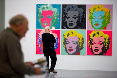 Work by Andy Warhol at Tate Liverpool in 2015.