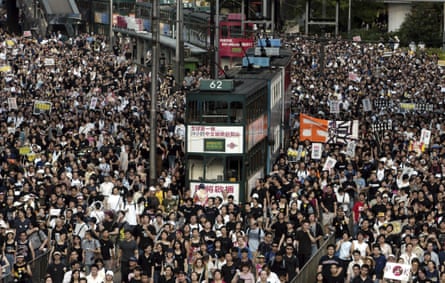A 2003 march to protest the Hong Kong government’s anti-subversion bill.