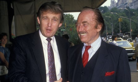 Donald Trump with his father Fred in 1988.