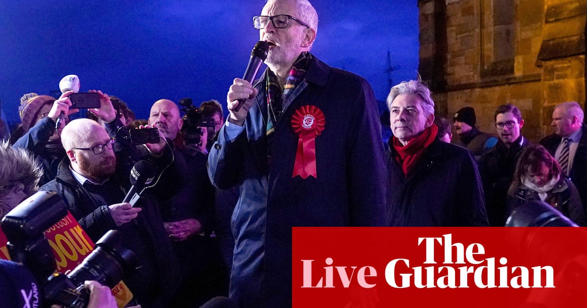 General election: Party leaders cross country in final push for votes – live news