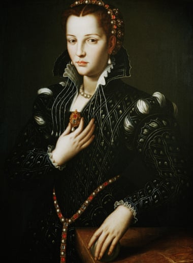 Lucrezia de’ Medici, who may or may not have been poisoned by her husband, as painted by Agnolo Bronzino.