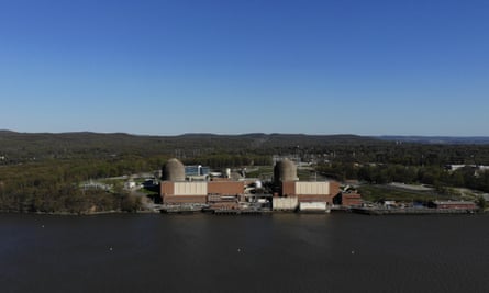 Indian Point Energy Center is seen on the Hudson River.