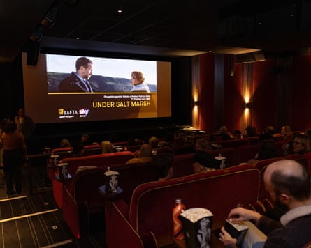 A general view of the audience ahead of the Bafta TV preview of Under Salt Marsh at the Everyman cinema in Cardiff, Wales