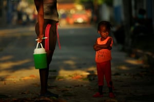 Haitian girl and mother
