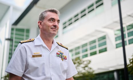 Vice Admiral Jonathan Mead, the head of the nuclear-powered submarine taskforce, at the taskforce's offices in Canberra.
