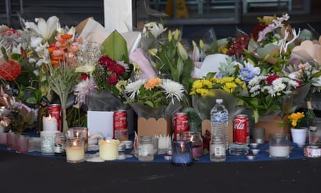 Flowers in tribute to stabbing victim Vyleen White