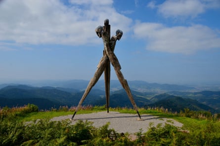 The Lothar monument viewpoint in the Black Forest, Germany