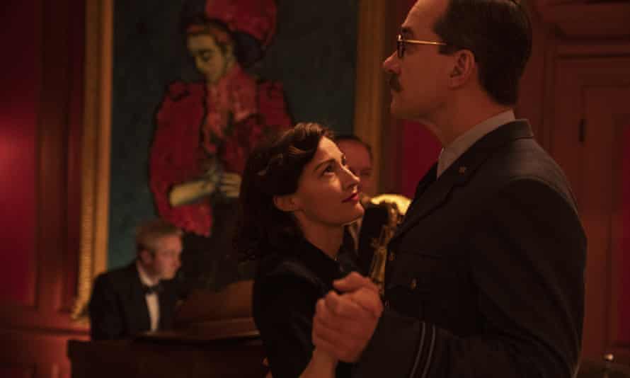 Formal dancing with Matthew Macfadyen in a scene from Operation Mincemeat