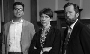 Cormac Boyle, Bidish Sarma and Emily Maw at their office in New Orleans, Louisiana.