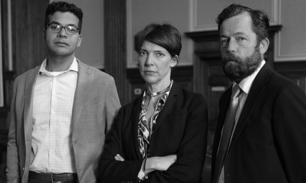 Cormac Boyle, Bidish Sarma and Emily Maw at their office in New Orleans, Louisiana.