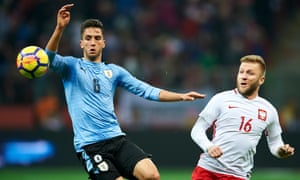 Rodrigo Bentancur, left, is among the new players who have made Uruguay more attractive to watch.