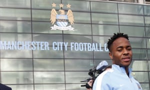 Raheem Sterling at the Etihad Stadium