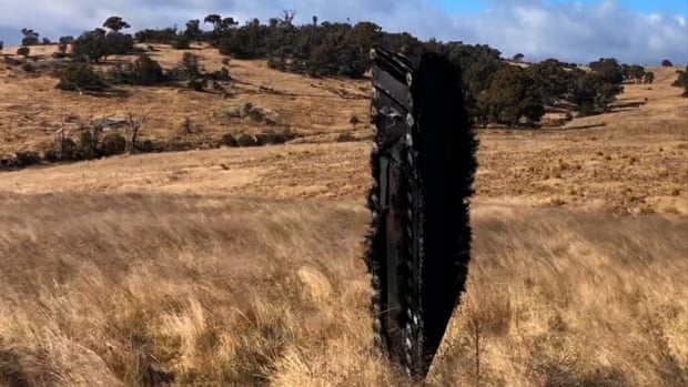 SpaceX debris in paddock