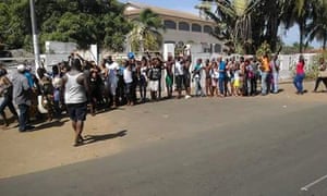 Scenes following a gun attack in Grand-Bassam.
