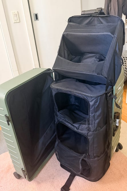 I upgraded my suitcase for one with pop-out shelves – it's completely changed how I packed
